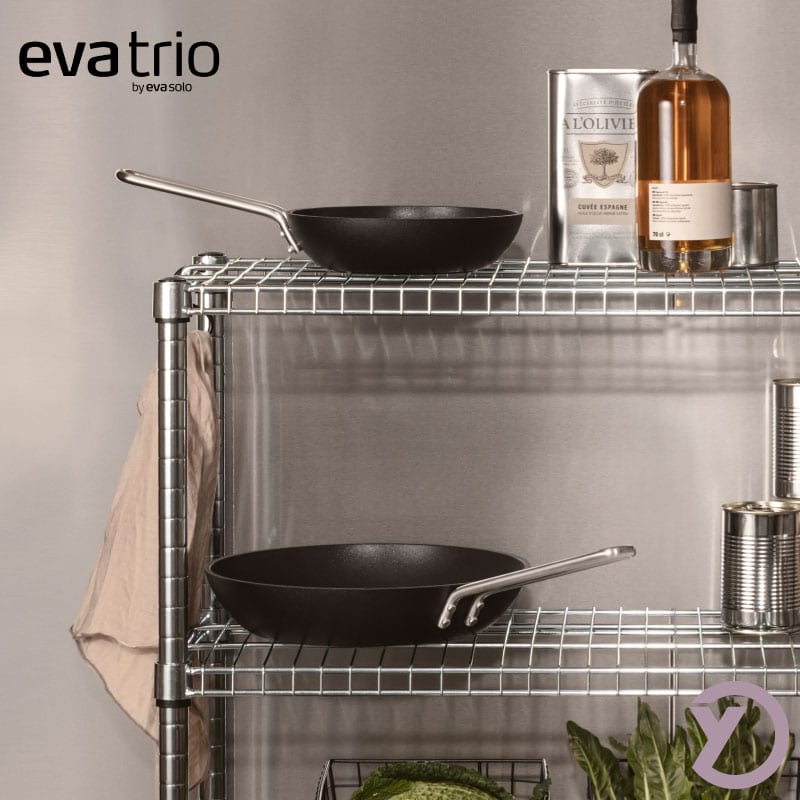 Eva Trio Professional stegepander Ø20 cm. & Ø28 cm. med Slip-Let® belægning
