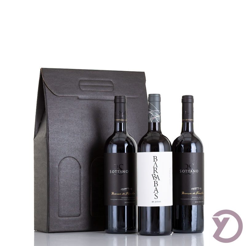 2 flasker Sottano Reserva de Familia Malbec & 1 fl. Barrabas