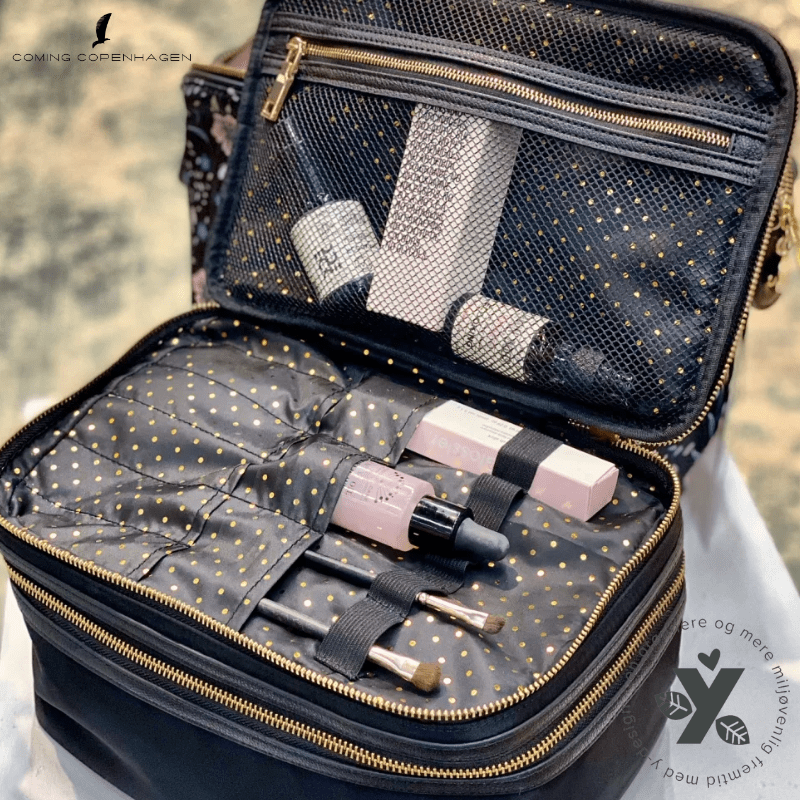 Double Layer Vanity Case, Caviar Black