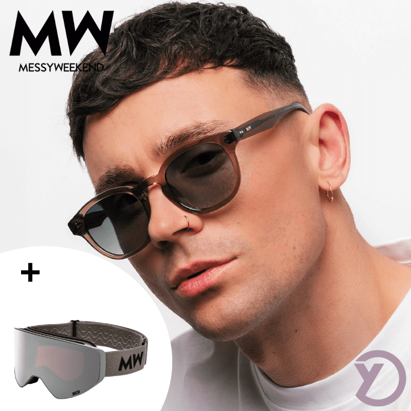 MessyWeekend kvalitets solbrille & skibrille