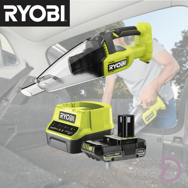 Håndstøvsuger med One+ batterisæt fra Ryobi