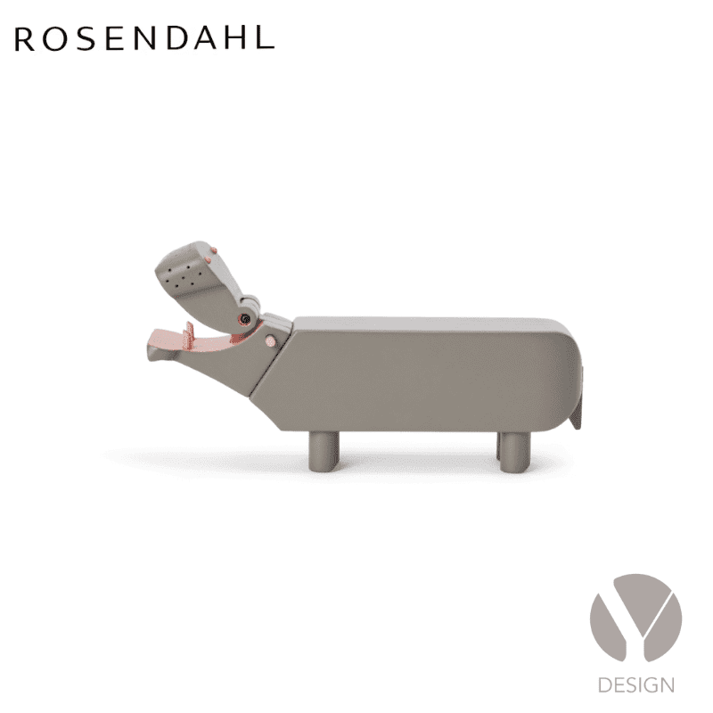 Kaj Bojesen Grå Flodhest H6 cm