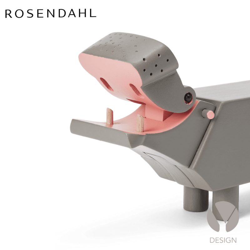 Kaj Bojesen Grå Flodhest H6 cm