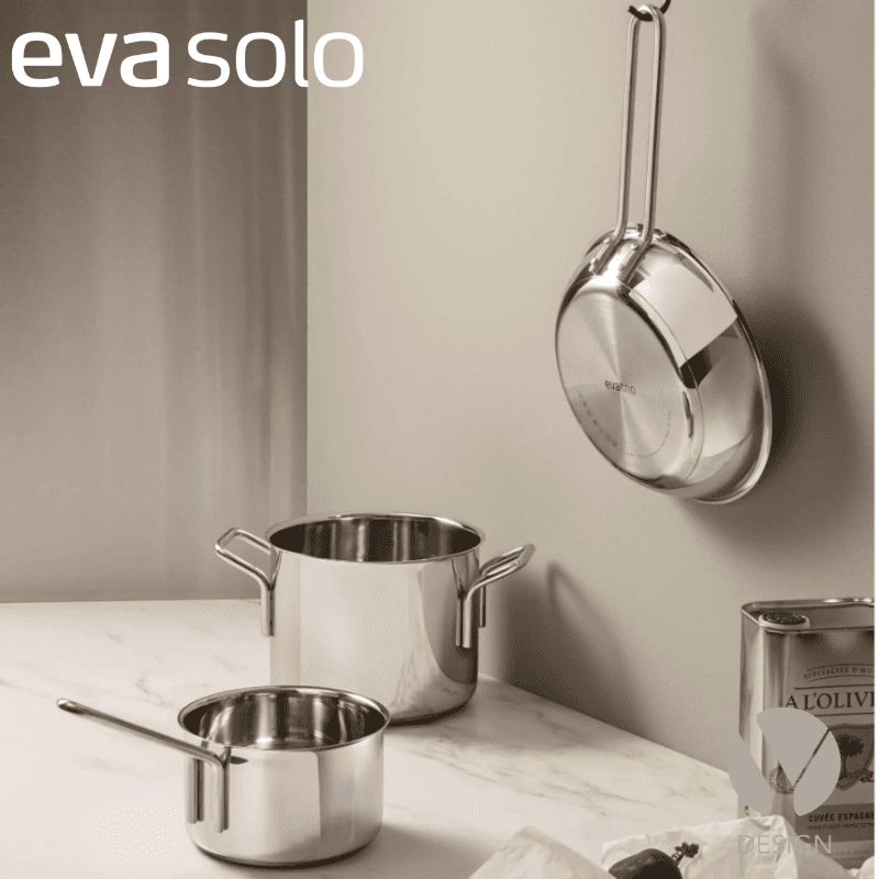 STAINLESS STEEL GRYDE/PANDESÆT fra Eva Solo - 3 DELE