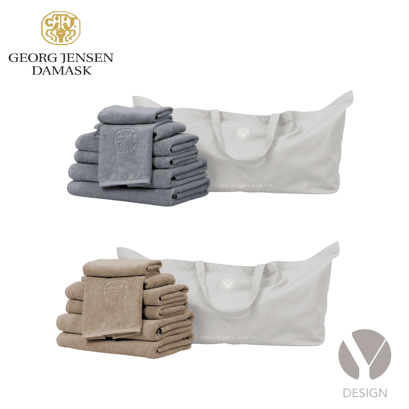 Håndklædepakke Georg Jensen Damask - Large - vælg mellem 2 farver