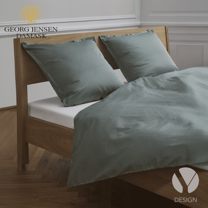 SKY Sengetøj fra Georg Jensen Damask - Mineral Green el. Frostgrey