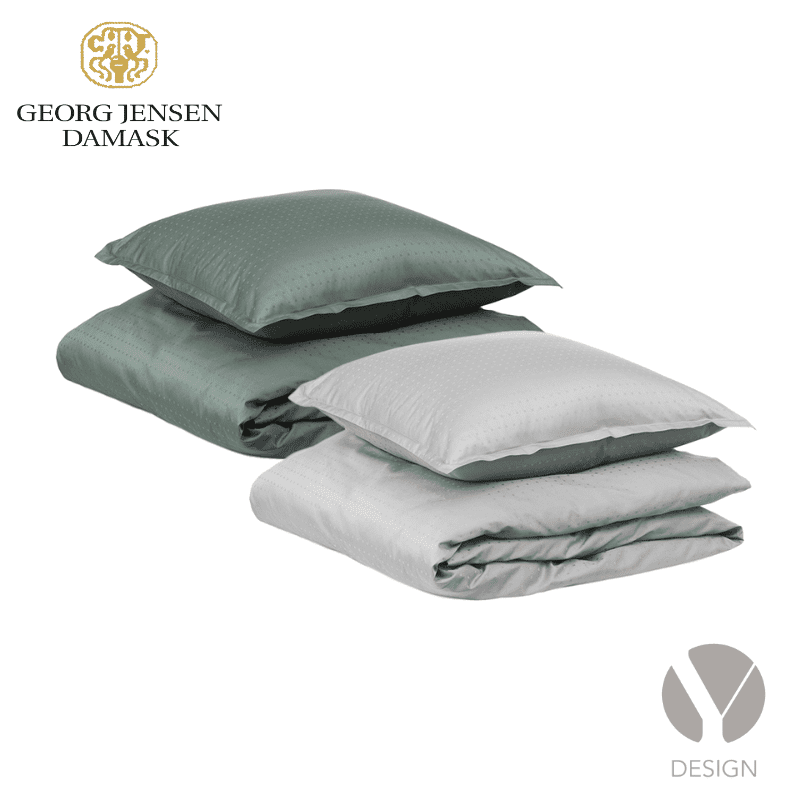 SKY Sengetøj fra Georg Jensen Damask - Mineral Green el. Frostgrey