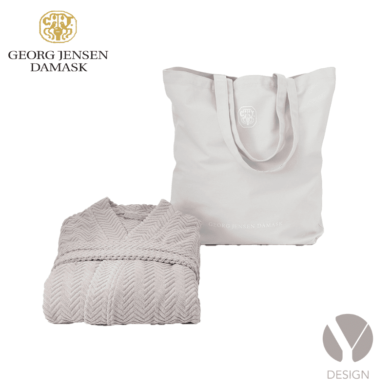 Herringbone badekåbe fra Georg Jensen Damask
