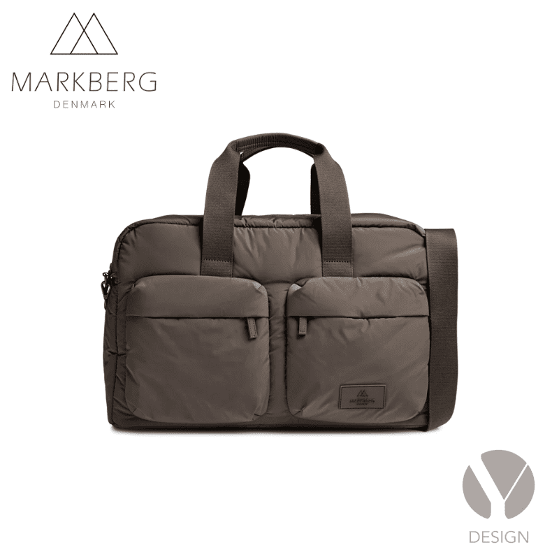 More weekend bag + Josephine toiletry bag fra Markberg  - vælg mellem Olive green eller Major Brown