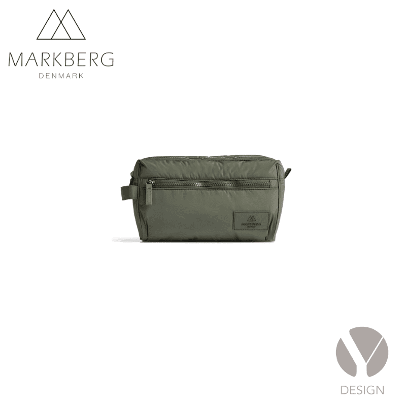 More weekend bag + Josephine toiletry bag fra Markberg  - vælg mellem Olive green eller Major Brown