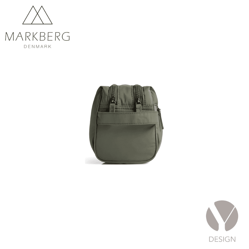 More weekend bag + Josephine toiletry bag fra Markberg  - vælg mellem Olive green eller Major Brown