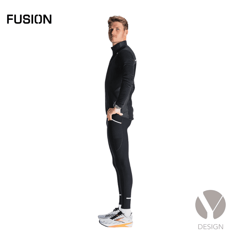 Sort Mens S1 Run Vest fra Fusion