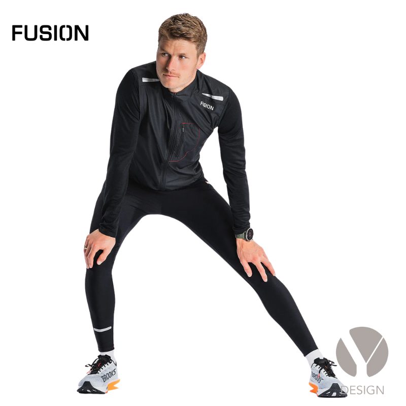 Sort Mens S1 Run Vest fra Fusion