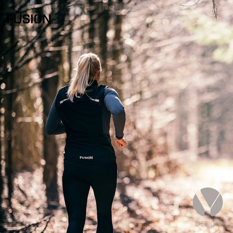 Sort Womens S1 Run Vest fra Fusion