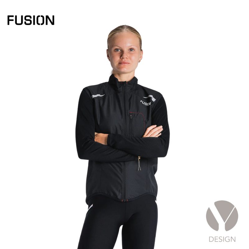 Sort Womens S1 Run Vest fra Fusion