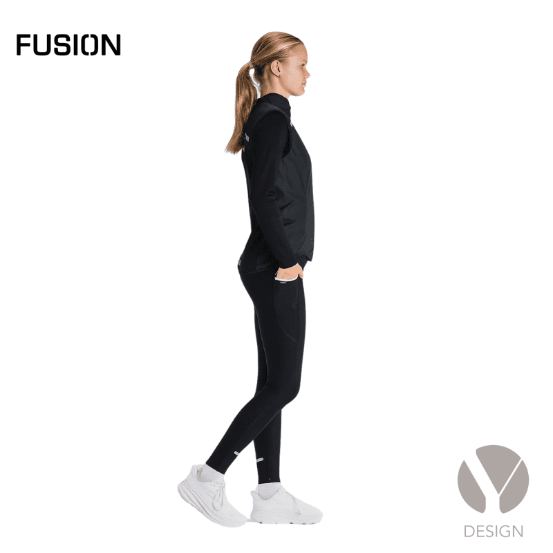 Sort Womens S1 Run Vest fra Fusion