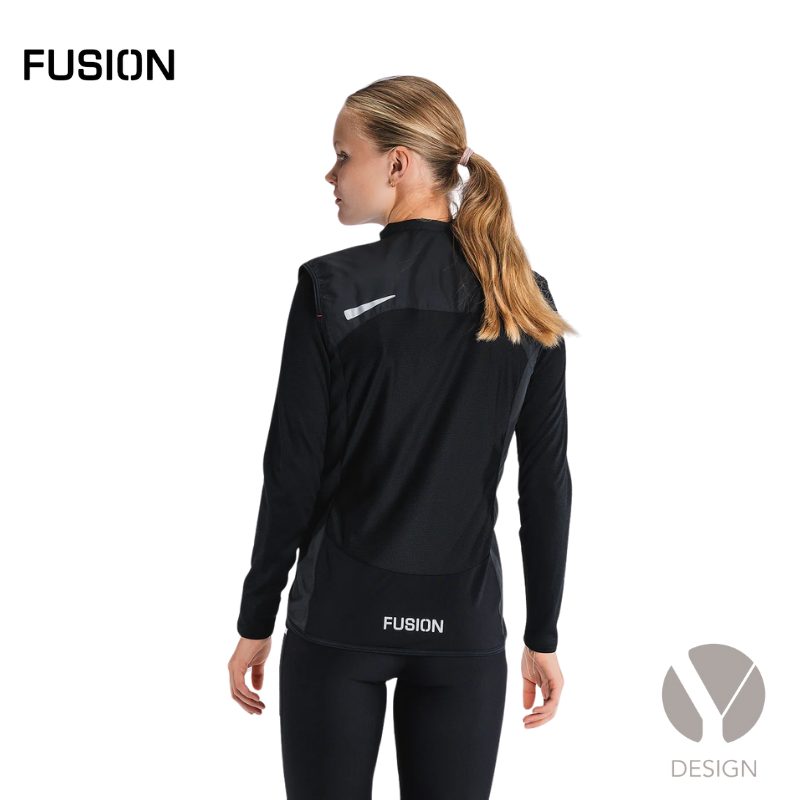 Sort Womens S1 Run Vest fra Fusion