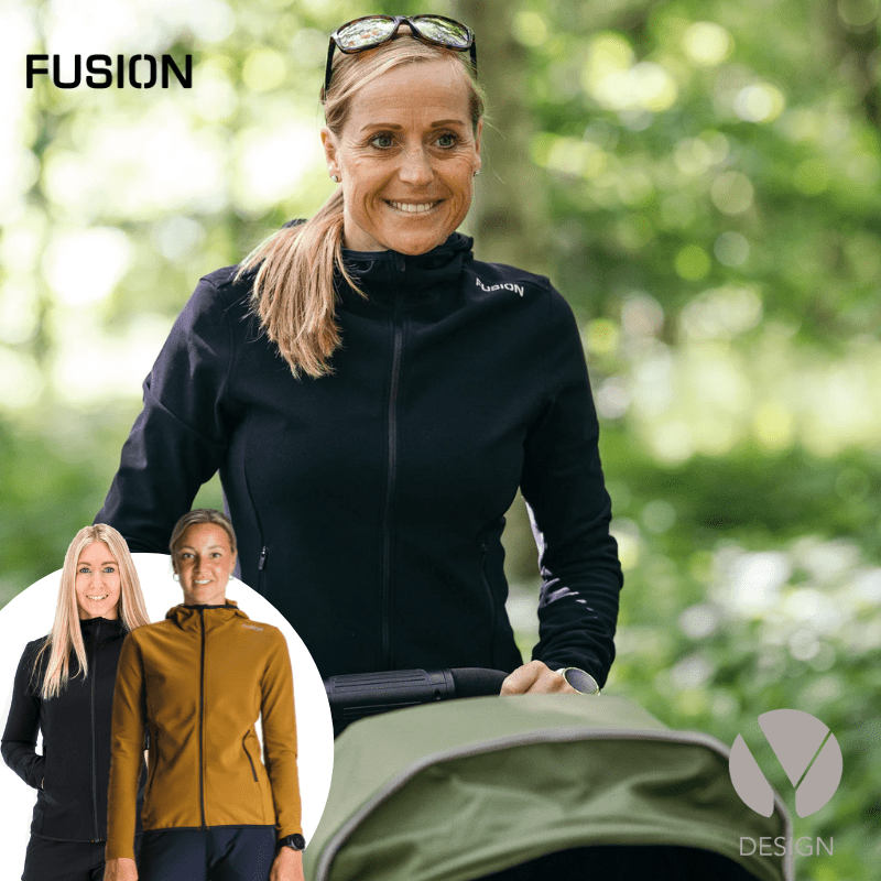Womens Recharge Hoodie - sort el. mustard