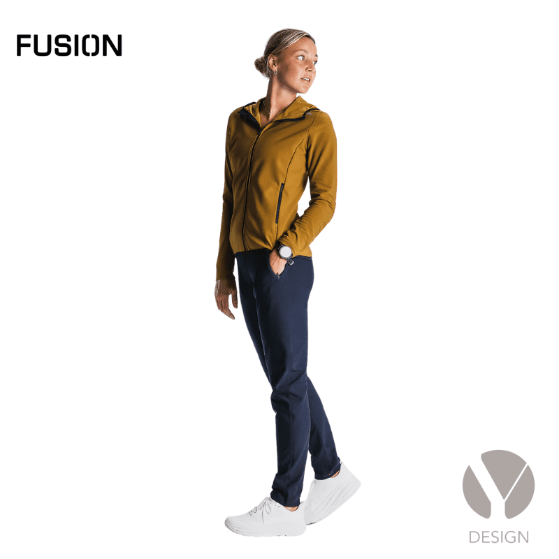Womens Recharge Hoodie - sort el. mustard