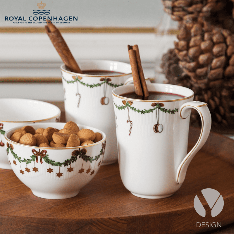 Stjerne Riflet Krus 2 stk. fra Royal Copenhagen