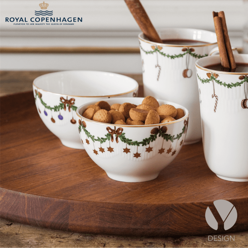 Stjerne riflet skåle 2 stk. fra Royal Copenhagen