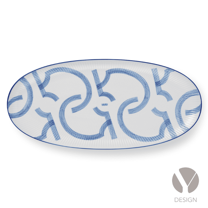 Motif ovalt fad fra Royal Copenhagen
