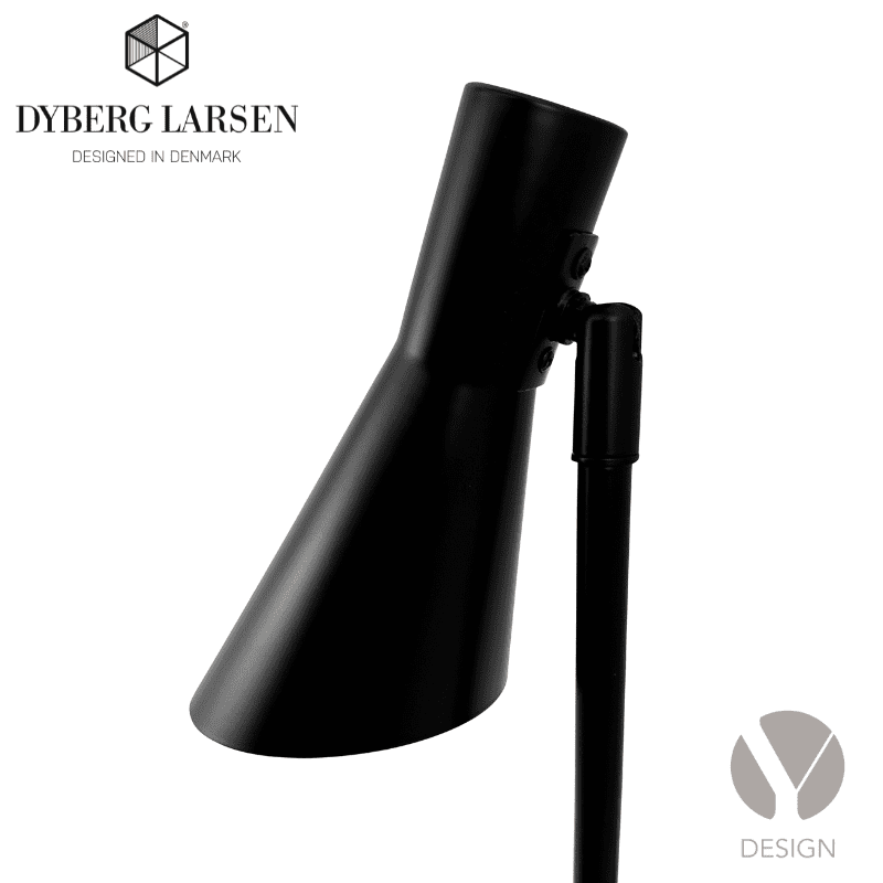 DL Mini Bordlampe fra Dyberg Larsen - vælg mellem Sort eller Krom