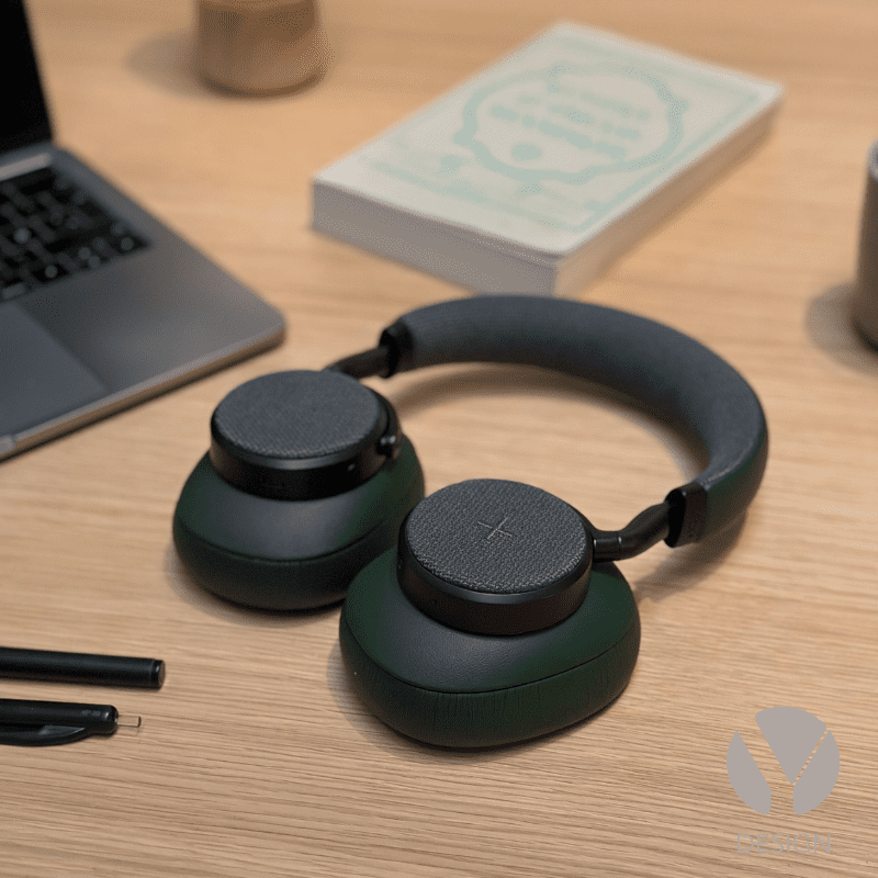 Sackit touch 410 høretelefoner - vælg mellem beige eller olive green