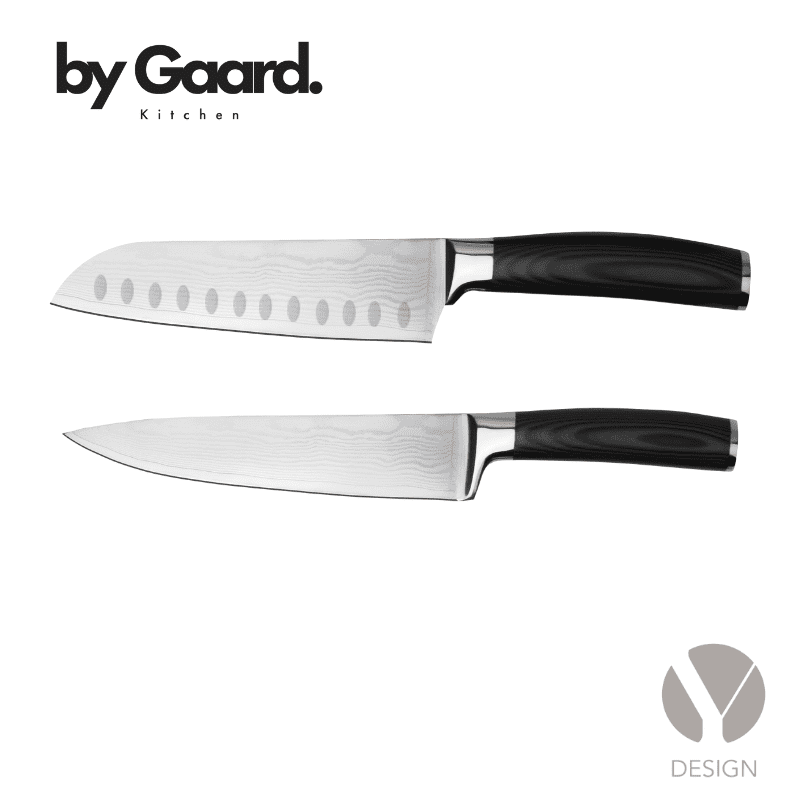 gavesæt med 2 stk. Damascus knive