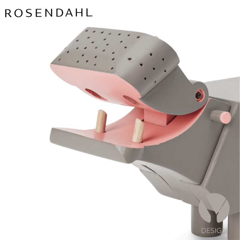 Kaj Bojesen Grå Flodhest H9 cm