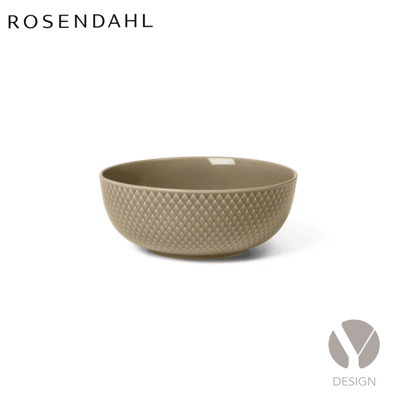 Lyngby Rhombe Earth skål 15,5 cm
