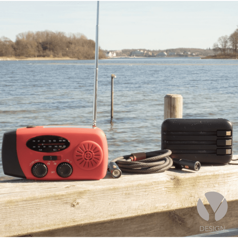 Nødradio og powerbank fra Capable X